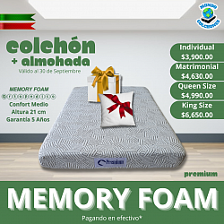 Colchón Memory Foam